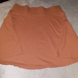 Orange mini skirt